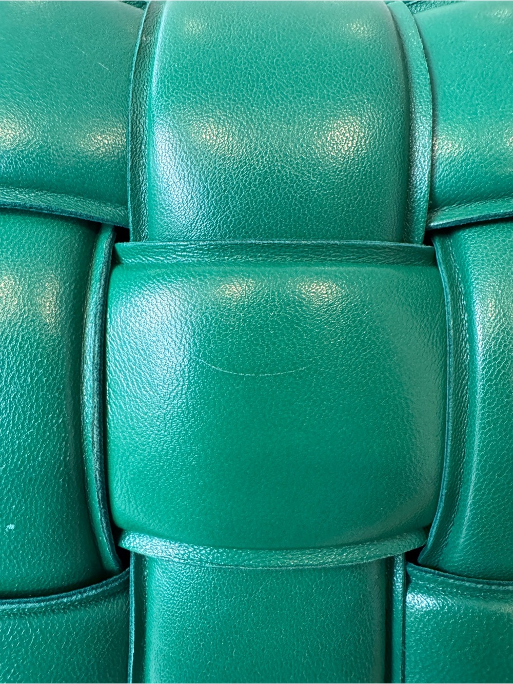 Bottega Veneta Padded Casette in ‘Racing Green’ Woven Leather Cross Body Bag - Picture 8 of 16